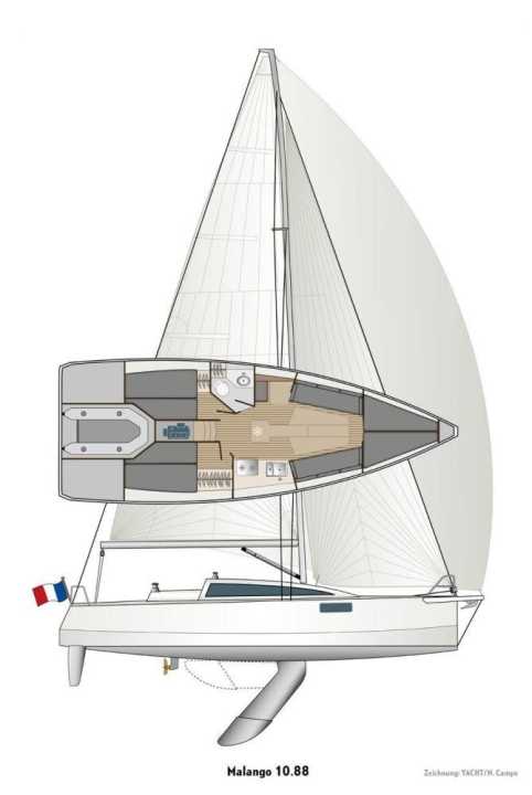   Crack drawing of the Malango 10.88