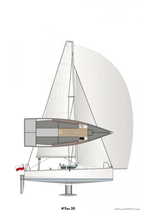   Dessin de la fissure du N'Fun 30