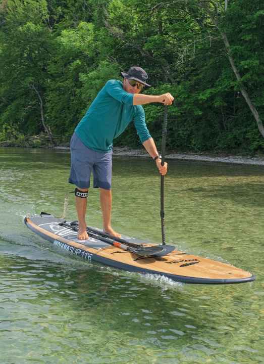 Stephan Gölnitz, SUP editor-in-chief, during test work.