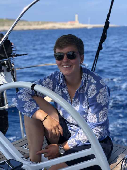 Die Skipperin der “Meu”, Clara Weimer