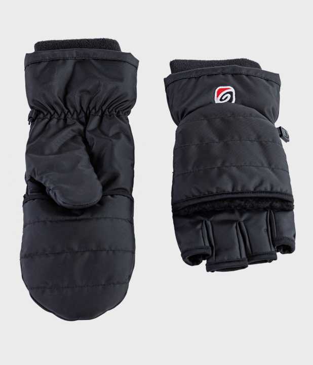 The mittens can be unfolded.