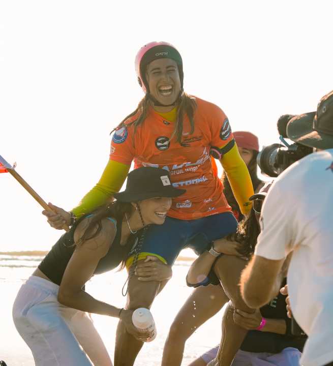 On the verge of winning the World Championship title in the Wave discipline after two victories - Elena Moreno