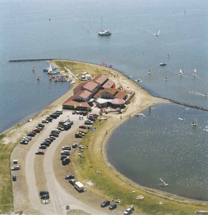 The first building was constructed in the early nineties