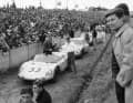 Le Mans 1961: Hans Herrmann und Edgar Barth im Porsche 718 RS `61 Coupé (Nr. 32) 7. Pl. Ges.Kl.; Bob Holbert und Masten Gregory auf einem 718 RS `61 Spyder (Nr. 33), 5. Pl. Ges.Kl. (1. Pl. in der Sport-Klasse bis 1.600 ccm Hubraum); Herbert Linge und Ben Pon auf einem 356 B 1600 GS Carrera GTL Abarth (Nr. 36), 10. Pl. Ges.Kl (1. Pl. in der GT-Klasse bis 1.600 ccm Hubraum).
