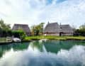 Casoni, typical fishermen's huts, on the Canale Nicesolo