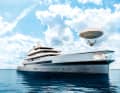 "111": The five-decker bears the signature of Bannenberg & Rowell. The duo placed a panorama lounge at the bow tip of the 111 metres