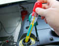 Inboard engines: For engines with dual-circuit cooling, the antifreeze content must be determined using an antifreeze siphon