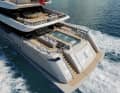 At the stern, guests can look forward to a longitudinally installed pool.