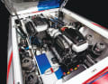 There is room for up to 3300 horses under the electrically opening bonnet.