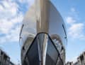 Steel protects the bow tip.