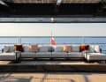 Das obere Achterdeck mit Lounge-Sofa.