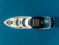 Bird's eye view: to maximise the interior volume, the designers placed the helm station on an intermediate level behind the bow lounge and in front of the flybridge
