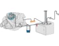 Schematic diagram of the fuel supply of a diesel engine | Drawing: Marc-André Bergmann