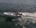 For our test with five different outboard motors, we always used the same boat - the Terhi 400. According to the manufacturer, the boat weighs 120 kilograms