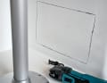 Step 2 - Supply air for the chiller: Once the installation location has been found, a supply air grille must be installed. The system runs in recirculation mode and draws in room air