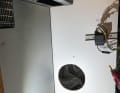 Step 5 - Create paths for air hoses: The cold air hoses have diameters (inside) between 4 and 7 inches (about 10 and 17.5 cm). Large holes are necessary