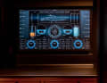 Integrated: The on-board functions are controlled via a central touchscreen from Böning. A small counterpart is used below deck