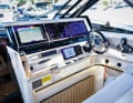 In the basic version, only two Simrad displays adorn the helm station