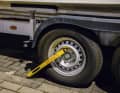 Wheel clamps to prevent theft