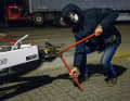 High-quality steel helps against bolt cutters