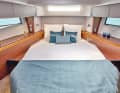The owner's cabin in the bow with plenty of space