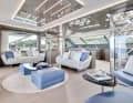 Salon: The interior by Valentina M. de Romedis shows the "Miami" concept. "Miami"