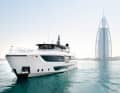 Wegweisende Bauten: So wie der Burj al Arab für Dubai soll die Majesty 111 neue Zielgruppen für Gulf Craft gewinnen.  Die 34 Meter formte das niederländische Phathom-Studio