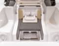 View into the front Multicabin: upholstery and toilet are optional