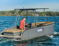 When travelling as efficiently as possible at 3.5 knots at 1300 rpm, the power consumption is