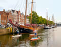 Why not explore a city like Lübeck on a SUP instead of going ashore? In many harbour cities, such an excursion is a must