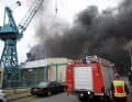 Surrounding houses had to be evacuated due to the fire