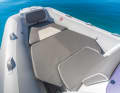 The cushion in the bow for the sun lounger is part of the accessories