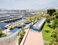 Together: 170 motorboats are moored in the "sailing harbour" of Port Canto this time due to renovation work in the Vieux Port
