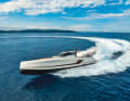 ... the WiderCat 92. 28 metres long and twelve metres wide, the catamaran is the result of a design collaboration with Luca Dini, and the 19-metre power format will reach speeds of over 40 knots during trials.