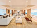 The number one has 44 metres of space for twelve guests, the master suite is on the main deck