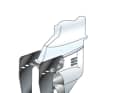 Standard prop: Only the small trim fin above the propeller ensures straight-line stability