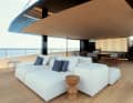 Outdoor-Sofa „Extrasoft“ von  Living Divani auf dem Oberdeck