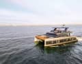 Quiet on board: Fernando Alonso emits few emissions with his 18-metre-long E-Cat from Sunreef (example image) and ...