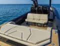 Variable: The shipyard from Lavrio near Athens has fitted the cockpit with a U- or I-shaped seating area or two different sun loungers