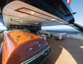 The restored Riva Ariston was part of the concept right from the start and gave the stern its arched struts.