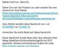 Um Emails zu beantworten, muss man auf den mitgesendeten Link klicken.