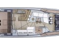 Die Schanzkleider klappen hydraulisch zur Seite und vergrößern den Beachclub auf 28 Quadratmeter. Die Heckplattform verfügt über drei Positionen.