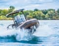 The Navigator 22 also copes well with waves thanks to its deep V-hull.