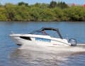 If the trim is too low, the bow is pushed far into the water and the boat runs less stable, slows down and therefore consumes the most fuel when planing.