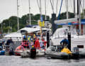 Especially when several boats want to refuel at the same time, things can get hectic at the yacht refuelling station in Strande.