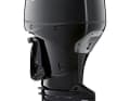 Like the Z-drives, larger outboard motors are trimmed with a hydraulic unit.