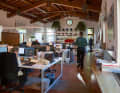 ... is Luca Dini's studio with its impressive private garden.