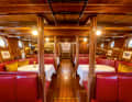 Built by the Swiss company Escher Wyss, the semi-saloon steamer also served as a royal yacht in its early years.