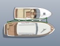Line guidance when towing alongside