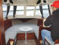 Voyager for 2: wall-mounted bow seat corner
